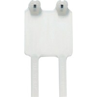 ABB TYRap マーキングタイ 識別タグ付き 標準 ナチュラル色 ラベル寸法29.7×27mm 幅4.8×長さ184mm 50本入り TY546MD 1袋(50本)