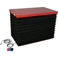 トラスコ中山 TRUSCO テーブルリフト150kg 油圧式 600X950X260ー1300 蛇腹付 昇降速度(秒)9/8(50Hz/60Hz) HDLA150609WJB 1台