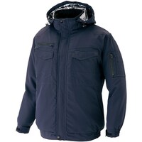 アイトス アイトス 防寒ブルゾン(男女兼用)AZ8971 裏地アルミ配合PUプリント ネイビー 5L AZ89711085L 1着
