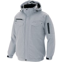 アイトス アイトス 防寒ブルゾン(男女兼用)AZ8971 裏地アルミ配合PUプリント シルバーグレー 5L AZ89711035L 1着