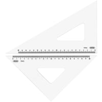 共栄プラスチック 共栄プラスチック メタクリル三角定規(目盛付) 24cm