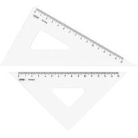 共栄プラスチック 共栄プラスチック メタクリル三角定規(目盛付) 18cm A620 1個
