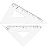 共栄プラスチック 共栄プラスチック メタクリル三角定規(目盛付) 15cm A520 1個