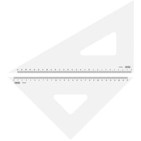 共栄プラスチック 共栄プラスチック メタクリル三角定規(目盛付) 30cm