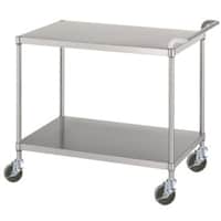 シンコー シンコー ステンレスワゴン(SUS430) 天地2段タイプ φ100ウレタン車 750×450×800 M027545U100 1台