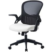 ナカバヤシ ナカバヤシ レザー&メッシュチェア/アイボリー CNN006IV 1脚