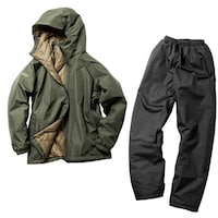 マック Makku TEGARU防水防寒スーツ カーキ×ブラック M