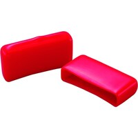 岩田製作所 IWATA 保護キャップ フラットバー用 (100個入) 赤 HLREF9X19B 1袋(100個)