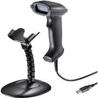 サンワサプライ SANWA 1次元CCDバーコードリーダー(スタンド付き) BCR1D9BK 1個