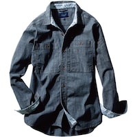 ソウワ SOWA DanD 147205 長袖シャツ ミッドインディゴ 4L 1472055574L 1着