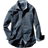 ソウワ SOWA DanD 147205 長袖シャツ ミッドインディゴ 3L 1472055573L 1着