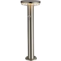 ムサシ musashi ガーデンソーラーライト 5W 丸型 シルバー