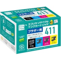 ecorica LC411−4PK互換リサイクルイ