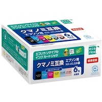エコリカ ecorica KUI6CL互換 リサイクルインクカートリッジ ECIEKUI6P 1箱(6個)