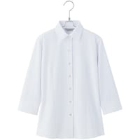 アイトス ピエ 七分袖ブラウスHCB4107 ホワイト 21 HCB410700121 1着