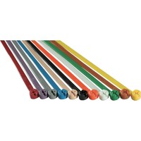 ABB TYRap 結束バンド 高性能ケーブルタイ 標準 10色混合 幅4.8X長さ183mm 100本入り TY525MCLRS 1袋(100本)