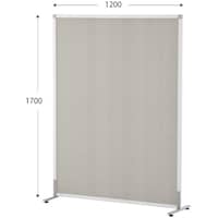 アール・エフ・ヤマカワ アールエフヤマカワ シンプルスクリーンハイ 掲示板 W1200 ライトグレー (アジャスター仕様) RFSCRHWLGY 1台