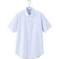 アイトス ピエ メンズ半袖ボタンダウンシャツAZ634060 サックス 4L AZ6340600204L 1着