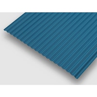 東鋼業 アズマ 亜鉛鉄板カラー 波板 カラートタン波板 ブルー 丸波 B407 1S(8枚)