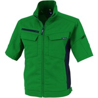 ジーベック XEBEC 半袖ブルゾン151160M グリーン 151160M 1着