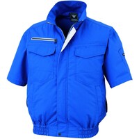 ジーベック XEBEC 空調服半袖ブルゾンXE98032464L ロイヤルブルー XE98032464L 1着
