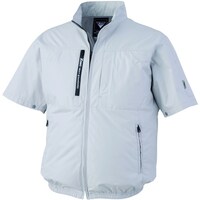ジーベック XEBEC 空調服半袖ブルゾンXE98034224L シルバーグレー XE98034224L 1着