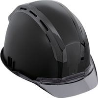 TJMデザイン タジマ ヘルメット セフメット(セフ取付溝付ヘルメット) マットブラック スモーク HSMBCSB 1個