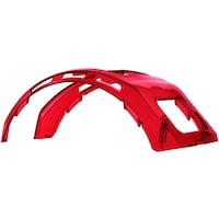 TJMデザイン タジマ ヘルメット セフメット用トップカバー クリアレッド HATCR 1個