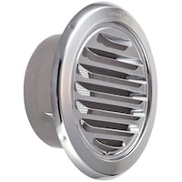 omoio ミズカミ ガラリ ワールドステンレス丸型ガラリ ステンレスアミ付(10メッシュ)外羽根型 WRG100P 1個