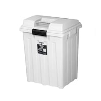 新輝合成 TONBO ゴミ箱 連結ハンドルペール70 ホワイトグレー