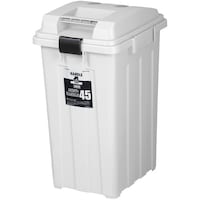 新輝合成 TONBO ゴミ箱 連結ハンドルペール45 ホワイトグレー