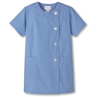 サーウ゛ォ サンペックス 【女性用】衿なし・半袖調理衣 サックス 4L FA7994L 1着