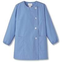 サーウ゛ォ サンペックス 【女性用】衿なし・長袖調理衣 サックス 4L FA7984L 1着