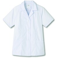 サーウ゛ォ サンペックス 【女性用】衿付き・半袖調理衣 ホワイト L FA356L 1着
