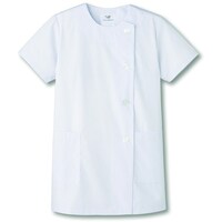 サーウ゛ォ サンペックス 【女性用】衿なし・半袖調理衣 ホワイト 3L FA7873L 1着