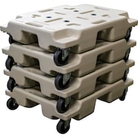 マルイチエクソム エクソム スタッキング式平台車 【10%OFFキャンペーン ー25年3月31日まで】カサネル 4560F(カーキ) 600×450 4台セット 4560FKA4SETCP 1S(4台)