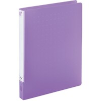 リヒトラブ LIHIT パンチレスファイルワンタッチ<HEAVY DUTY> A4 パープル F703210 1冊