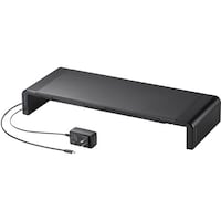 サンワサプライ SANWA USB TypeC接続ハブ付き机上ラック ブラック MRLC210CHBK 1双(1台)