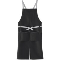 サーウ゛ォ サンペックス 胸当てエプロン ブラック L CA1416L 1着