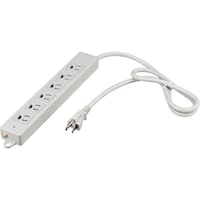 バッファロー BUFFALO 3ピン電源タップ 2重構造 雷サージ&ランプ 6口/5m