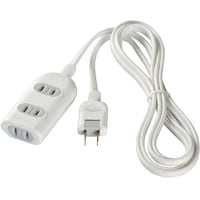 バッファロー BUFFALO 2ピン式電源タップ 3個口 雷サージ防止 3m ホワイト BSTAPSG2330WH 1個(17個)