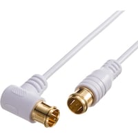 サンワサプライ SANWA アンテナケーブル ごく細 S2.5CFB 片側L字 10m KMAT26100W 1本