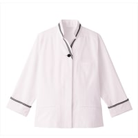 サーウ゛ォ サンペックス 【女性用】長袖ショップコート ホワイト*ブラック 07 ET134307 1着