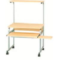 ナカバヤシ ナカバヤシ 廉価版パソコンラックロータイプ/ナチュラル木目