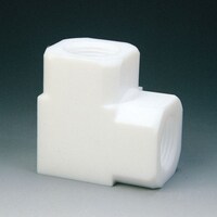 フロンケミカル フロンケミカル フッ素樹脂(PTFE) パイプエルボー RC3/8