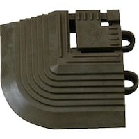 山崎産業 コンドル エバック 屋外用マット ブラシハードマット コーナー 茶