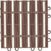 山崎産業 コンドル 風除室用マット ピスラインマット 150mm×150mm ジョイント式 ブラウン