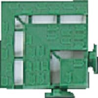 山崎産業 コンドル ユニットスノコ コーナー 緑 F51FC 1個