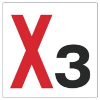 ユニット ユニット 通り芯表示板 X3