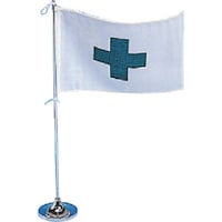 ユニット ユニット 卓上旗1本立 旗/160×240・ポール/400H